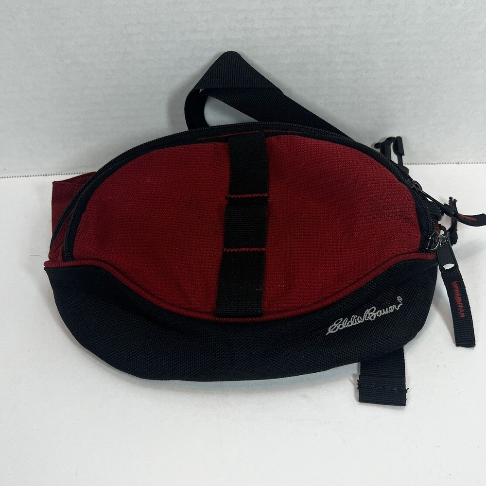Vintage Eddie Bauer Fanny Pack Red, Hip Pack Waist Pack Waist Bag